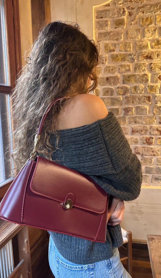 Caryle Bordo Baget Çanta