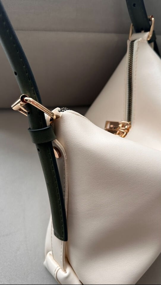 Ross Baget Çanta Krem