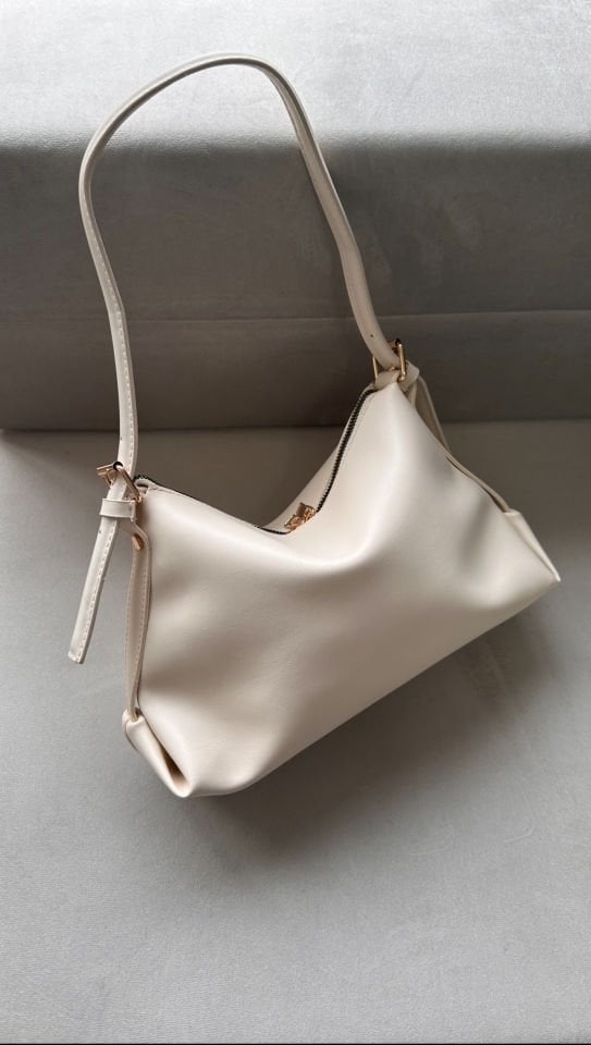 Ross Baget Çanta Krem (Krem Kordonlu)