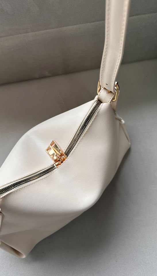 Ross Baget Çanta Krem (Krem Kordonlu)