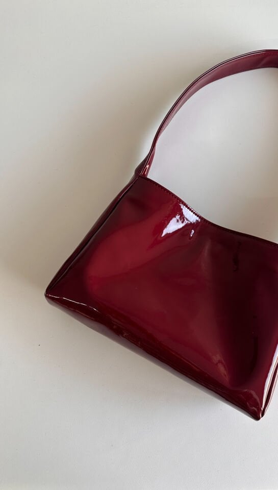 Sophia Baget Çanta Rugan Bordo