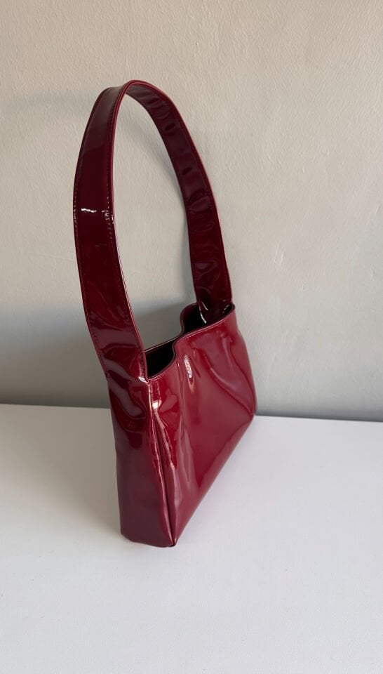 Sophia Baget Çanta Rugan Bordo