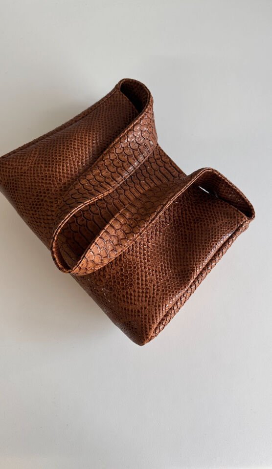 Sophia Baget Çanta Croco Taba