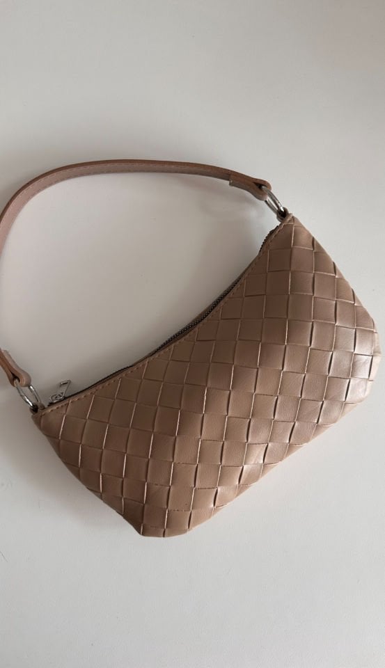 Luna Örgü Dokulu Çanta Bej