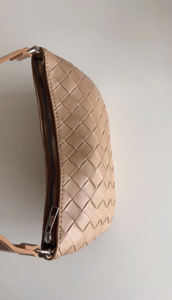 Luna Örgü Dokulu Çanta Bej