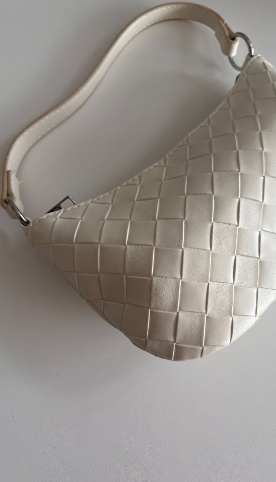 Luna ÖrgÜ Dokulu Çanta Beyaz