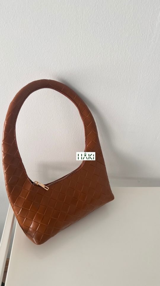 Chubu Örgü Desen Taba Baget Çanta