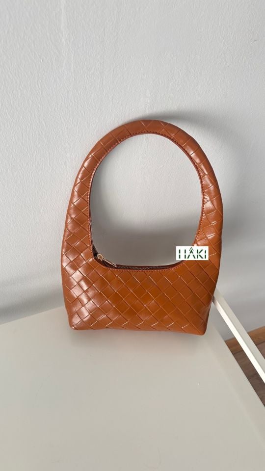 Chubu Örgü Desen Taba Baget Çanta