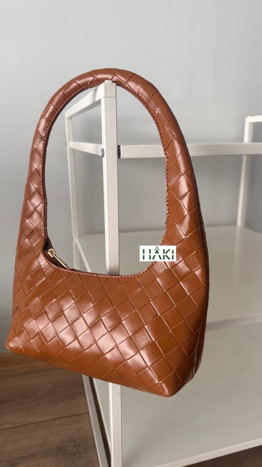 Chubu Örgü Desen Taba Baget Çanta