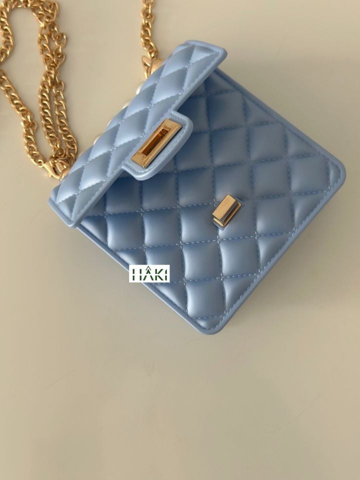 LOONY Mini İnci Detay Çanta Bebe Mavi