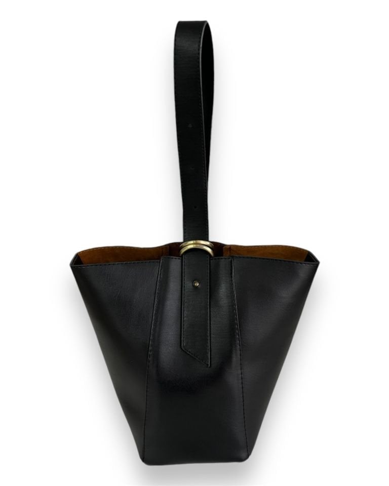 Fluffy Çift Kullanımlı Omuz Çantası Siyah