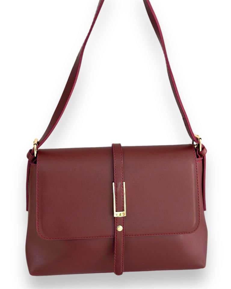 Pie Omuz Çantası Bordo