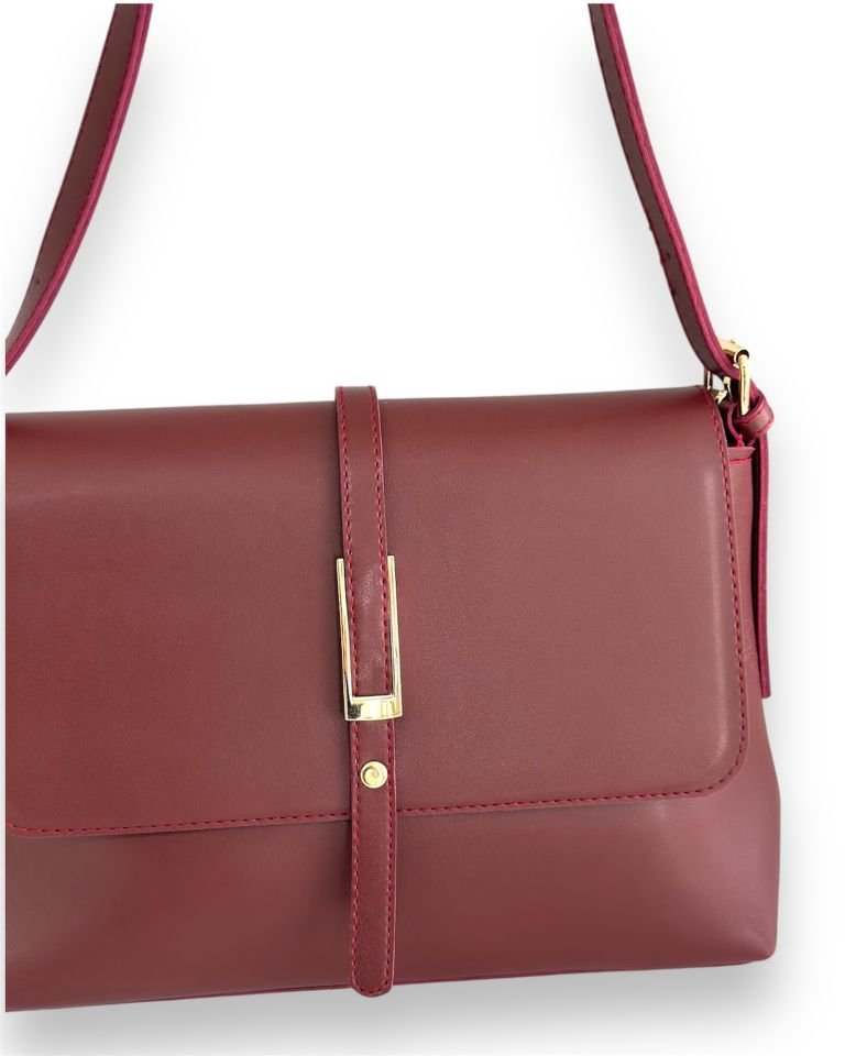 Pie Omuz Çantası Bordo