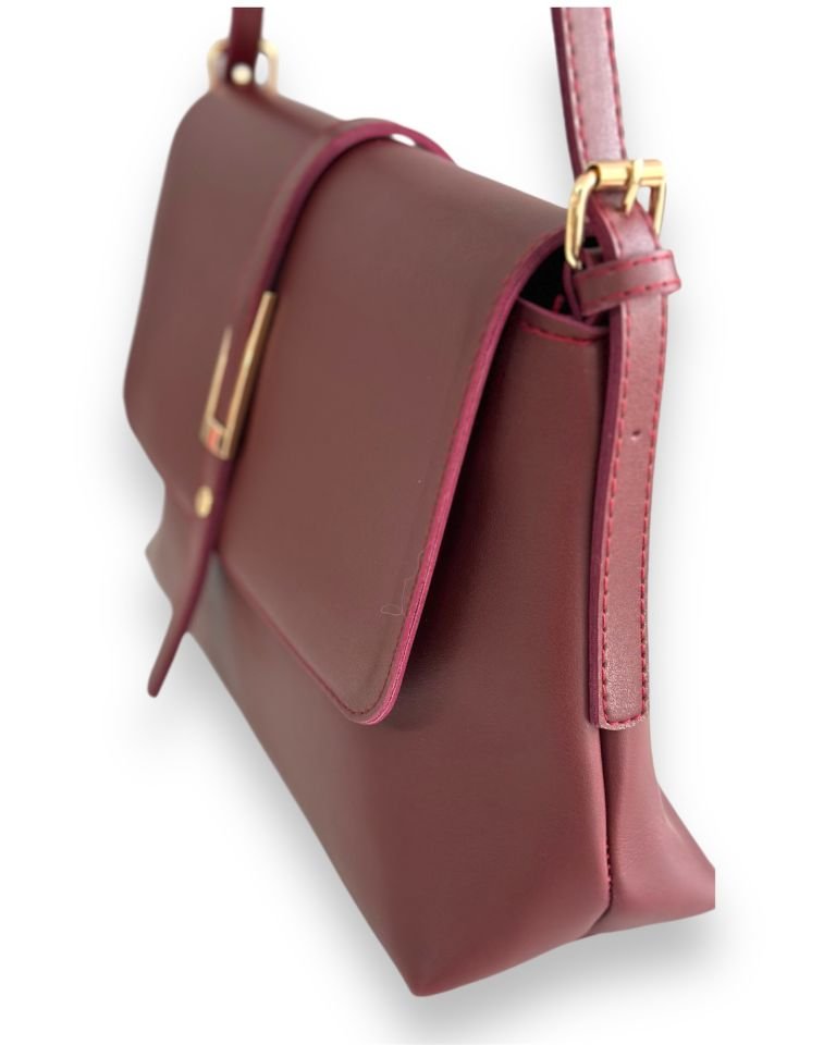 Pie Omuz Çantası Bordo
