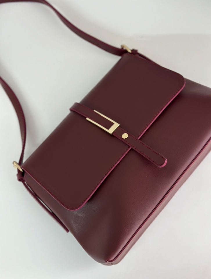 Pie Omuz Çantası Bordo