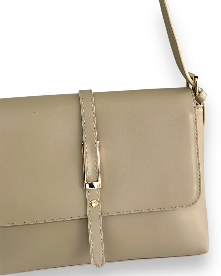 Pie Omuz Çantası Bej