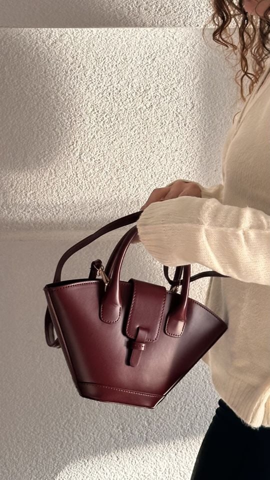 Marga Omuz Çantası Bordo