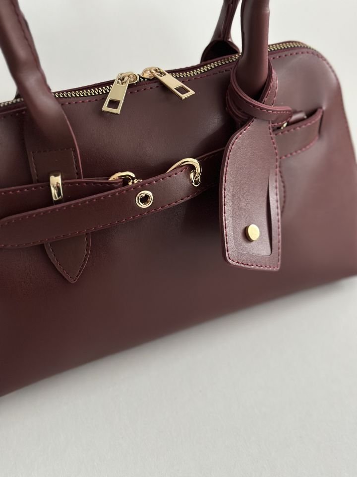 Niki El ve Omuz Çantası Bordo