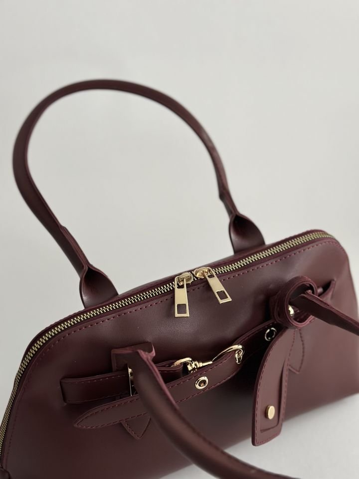 Niki El ve Omuz Çantası Bordo