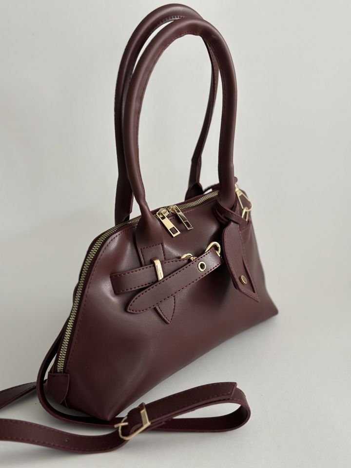 Niki El ve Omuz Çantası Bordo