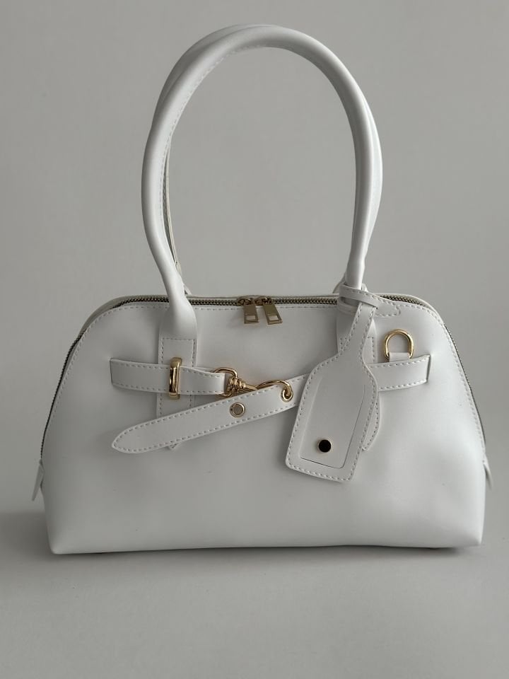 Niki El ve Omuz Çantası Beyaz