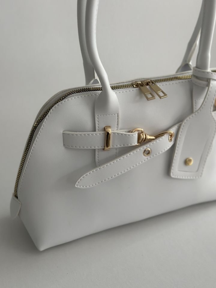 Niki El ve Omuz Çantası Beyaz