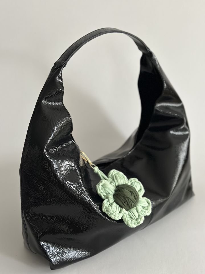 Boucle Salaş Omuz Çantası Siyah