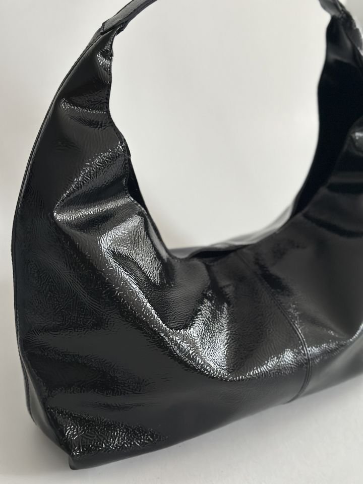 Boucle Salaş Omuz Çantası Siyah