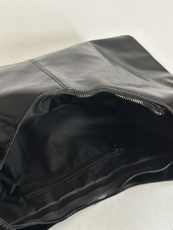 Boucle Salaş Omuz Çantası Siyah