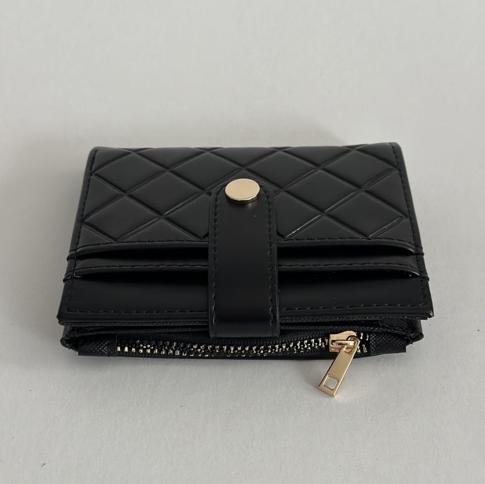 Twin Kağıt Para Bölmeli Cüzdan Siyah