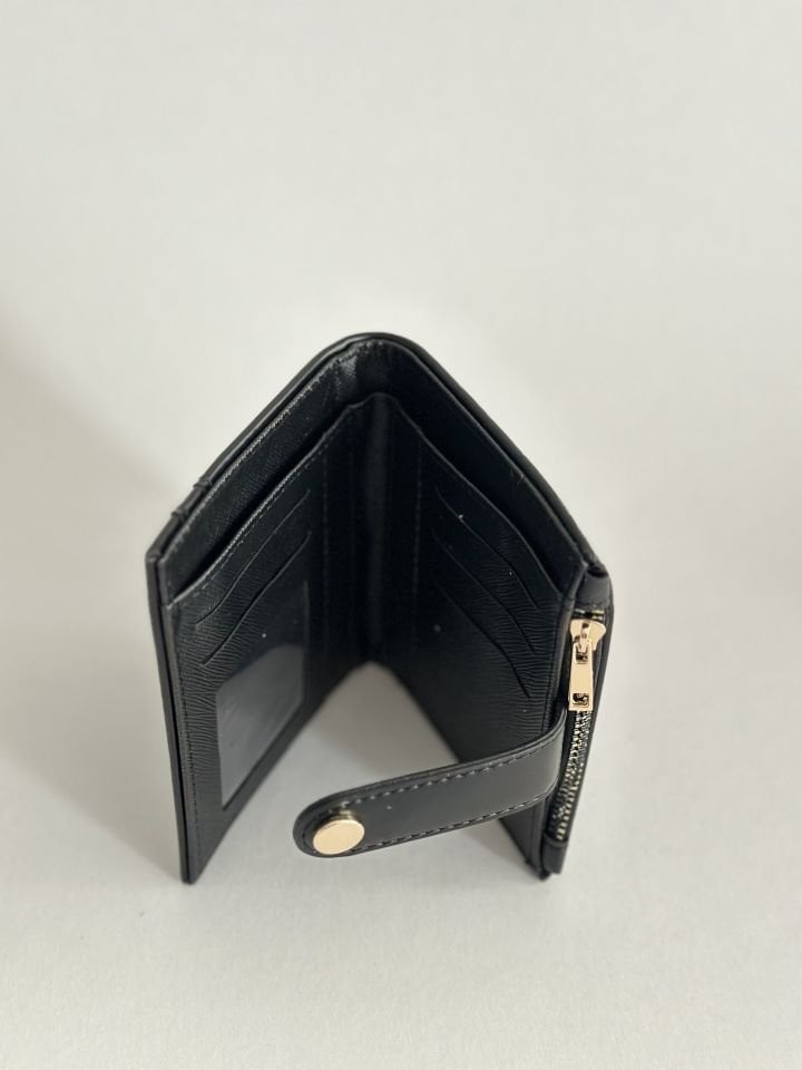 Twin Kağıt Para Bölmeli Cüzdan Siyah