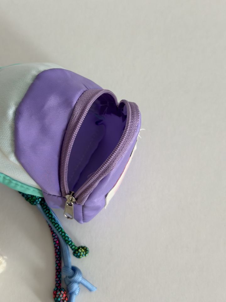 Mini Backpack Charm Anahtarlık Lila