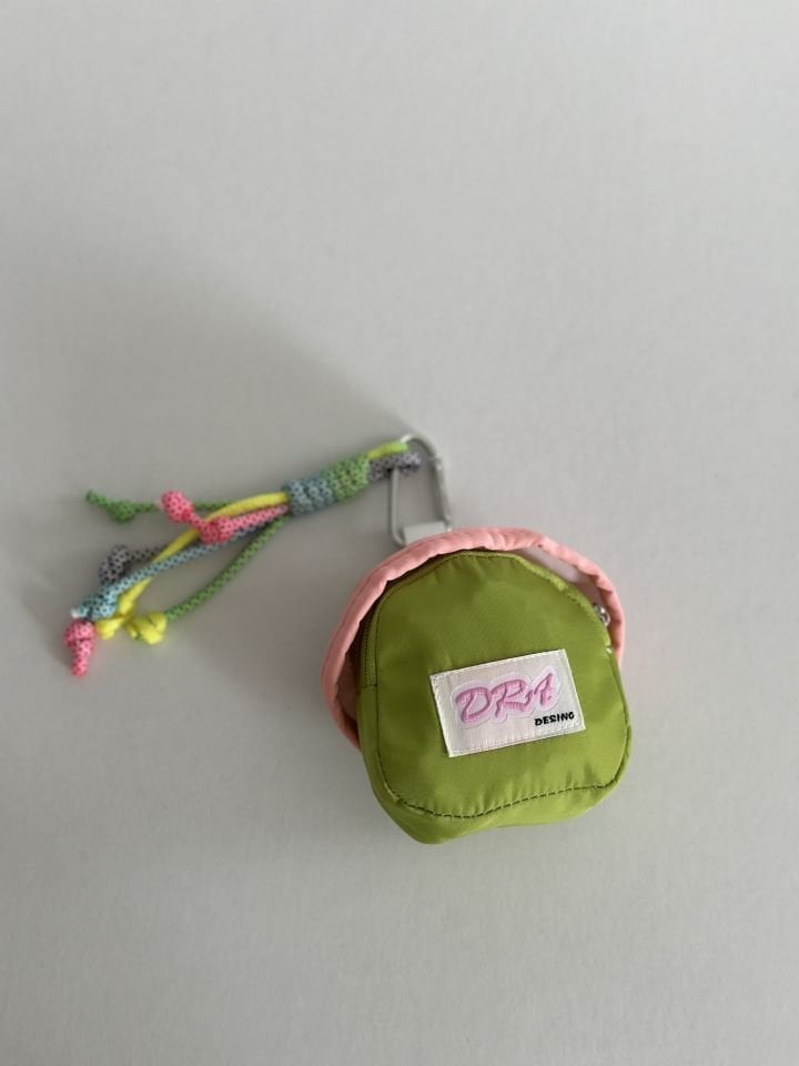 Mini Backpack Charm Anahtarlık Yeşil