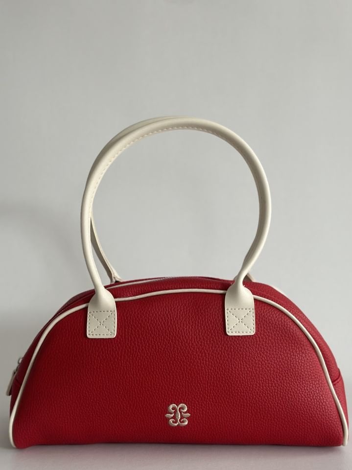 Elegance Nakış Detay El ve Omuz Çantası Kırmızı
