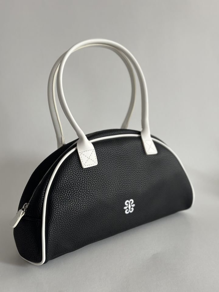 Elegance Nakış Detay El ve Omuz Çantası Siyah