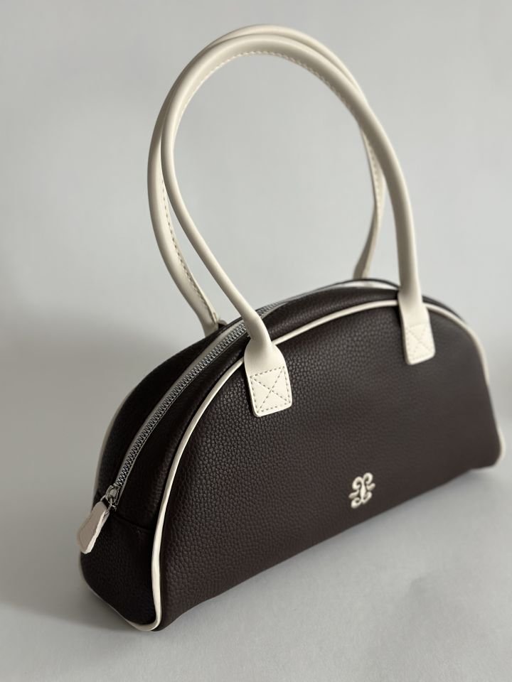 Elegance Nakış Detay El ve Omuz Çantası Acı Kahve