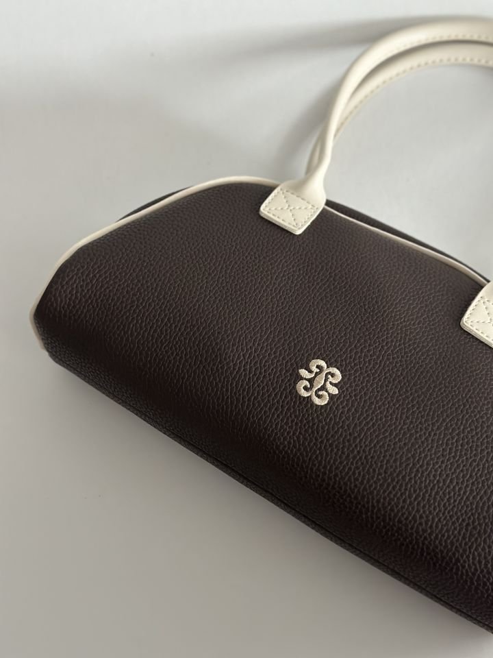 Elegance Nakış Detay El ve Omuz Çantası Acı Kahve