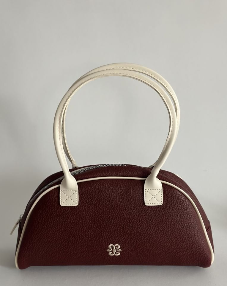 Elegance Nakış Detay El ve Omuz Çantası Bordo