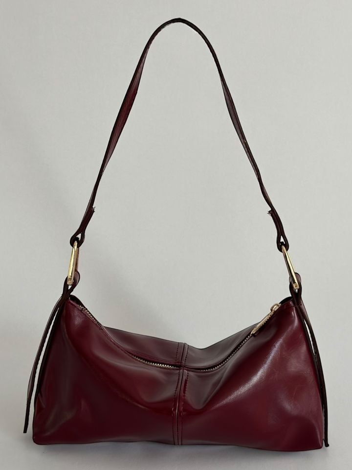 Esta Baget Çanta Bordo