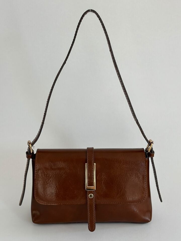 Mini Pie Omuz Çantası Taba