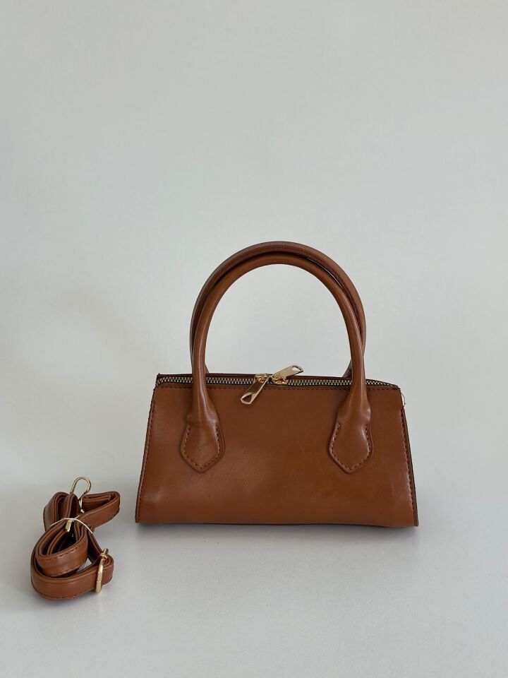 Classy El ve Omuz Çantası Taba