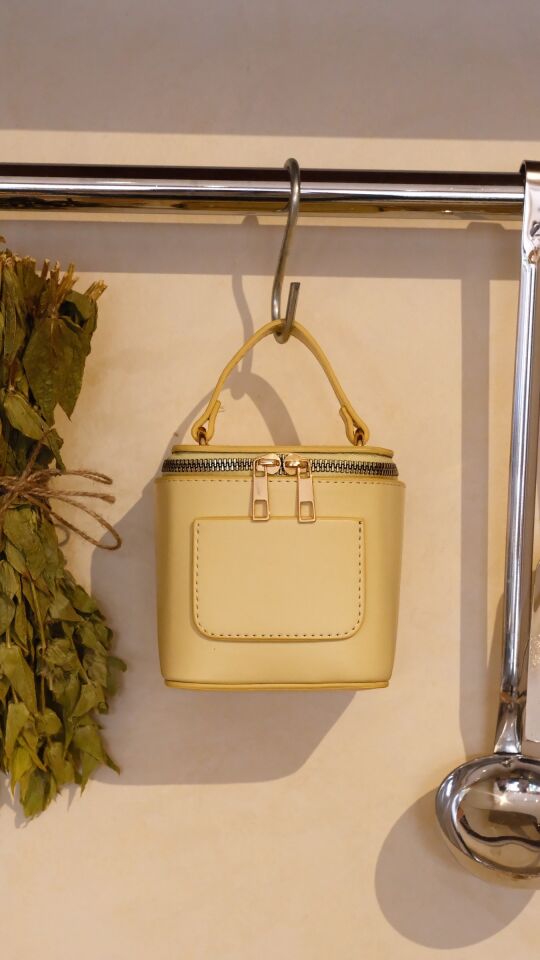 Jenner Mini Kutu El ve Omuz Çantası Sarı