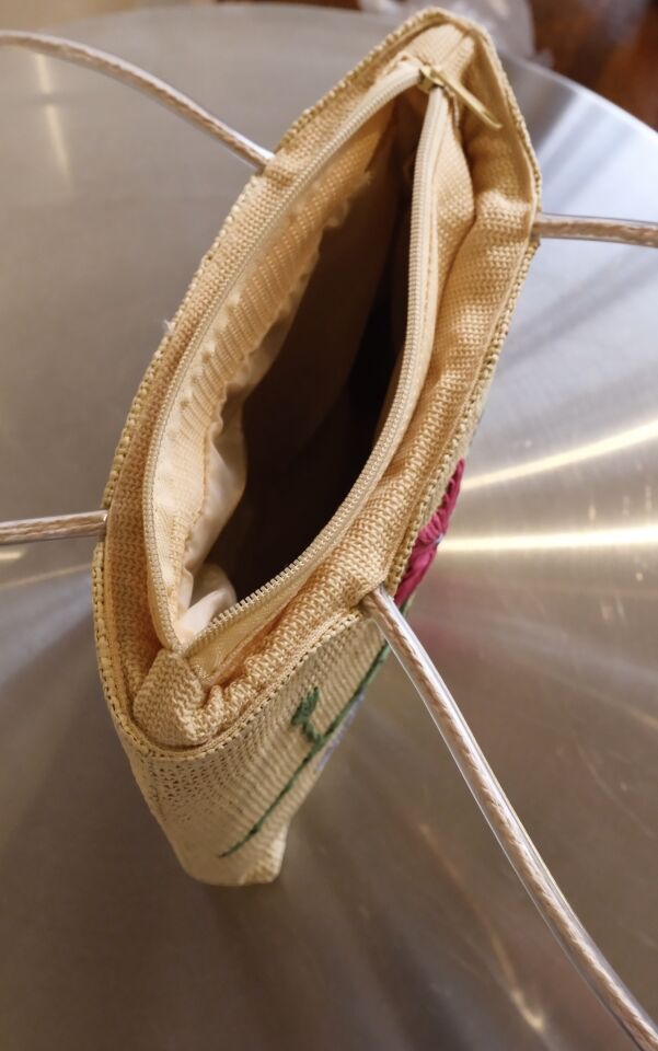 Cossy Çiçek Nakışlı Hasır Çanta (Özel Seri)